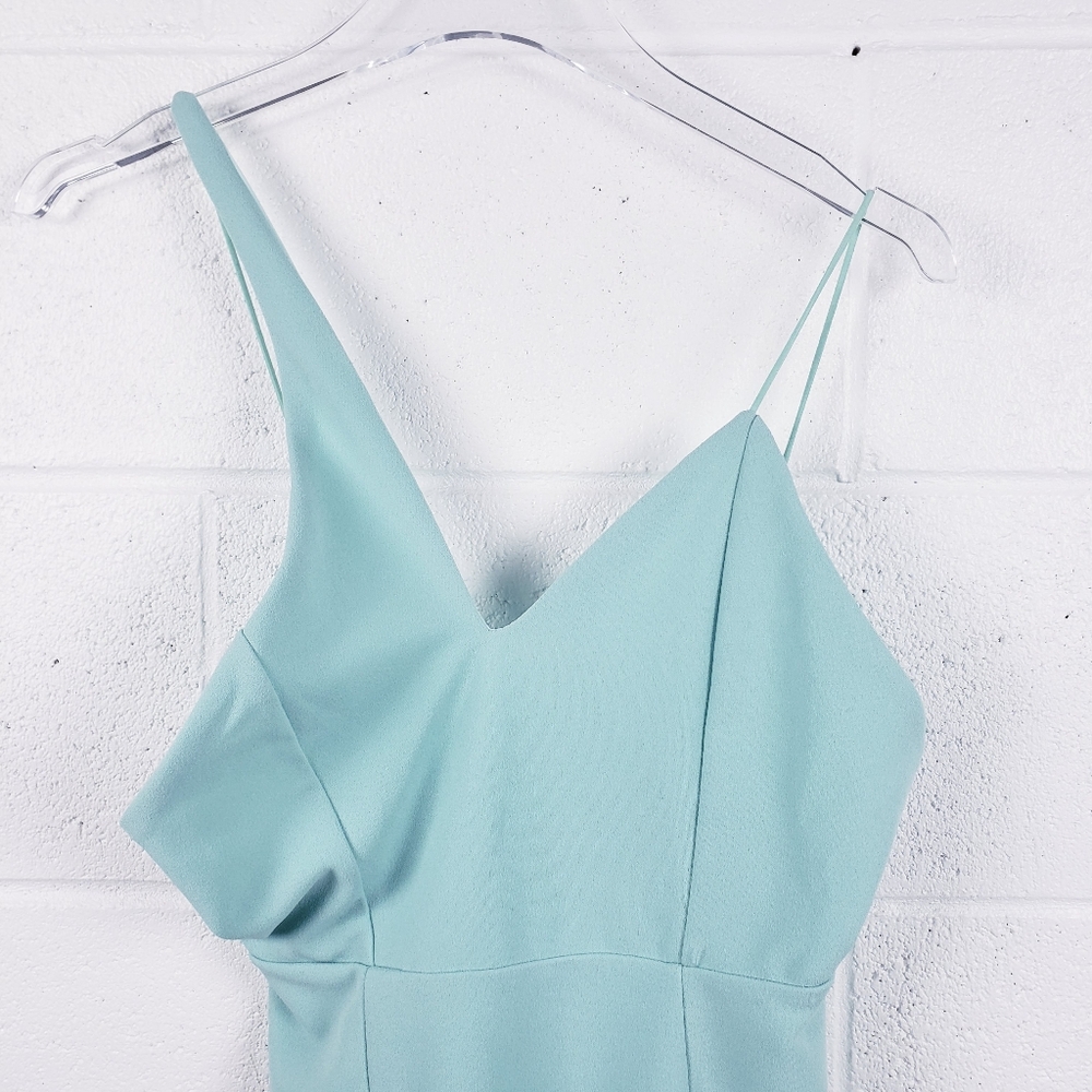 Lulus Poised‎ to Party One-Shoulder Bodycon Mini Dress Mint Women's Size XS - Picture 4 of 12